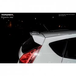 4 699 р. Спойлер TopKontur Design Hyundai Solaris RBr хэтчбэк рестайлинг (2014-2017) (Неокрашенный)  с доставкой в г. Кемерово. Увеличить фотографию 6