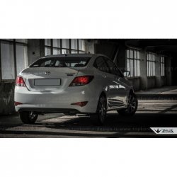 5 399 р. Лип спойлер Zeus  Hyundai Solaris  RBr (2010-2014) седан дорестайлинг (Неокрашенный)  с доставкой в г. Кемерово. Увеличить фотографию 10