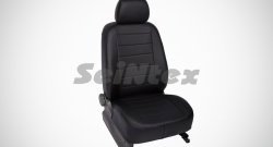 6 999 р. Чехлы для сидений SeiNtex (экокожа)  Hyundai Solaris  RBr (2010-2017) хэтчбэк дорестайлинг, хэтчбэк рестайлинг (Черный, вставка черная)  с доставкой в г. Кемерово. Увеличить фотографию 1