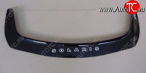 999 р. Дефлектор капота Russtal Hyundai Solaris RBr седан рестайлинг (2014-2017)  с доставкой в г. Кемерово