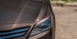 Реснички на фары Кураж Hyundai Solaris  RBr (2014-2017) седан рестайлинг