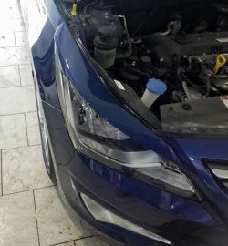 679 р. Реснички на фары Кураж  Hyundai Solaris  RBr (2014-2017) седан рестайлинг (Неокрашенные)  с доставкой в г. Кемерово. Увеличить фотографию 4