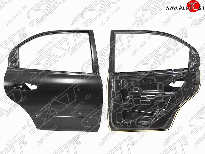 9 249 р. Правая дверь задняя SAT Hyundai Sonata EF рестайлинг ТагАЗ (2001-2013) (Неокрашенная)  с доставкой в г. Кемерово