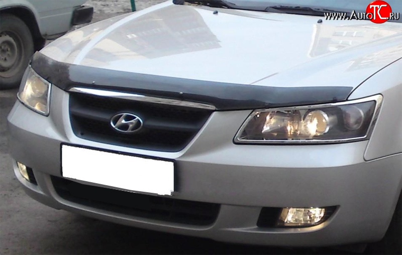 2 069 р. Дефлектор капота NovLine  Hyundai Sonata  NF (2004-2008) дорестайлинг  с доставкой в г. Кемерово