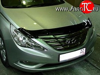 539 р. Дефлектор капота NovLine Hyundai Sonata YF (2009-2014)  с доставкой в г. Кемерово