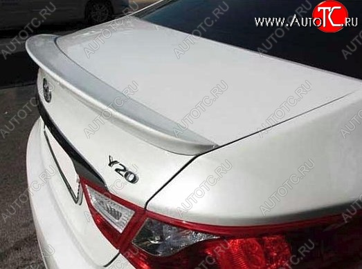 6 249 р. Лип спойлер CT Hyundai Sonata YF (2009-2014) (Неокрашенный)  с доставкой в г. Кемерово