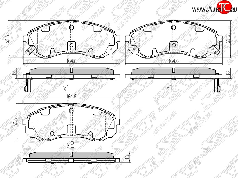 1 479 р. Колодки тормозные SAT (передние) Hyundai Starex/Grand Starex/H1 TQ рестайлинг (2014-2018) с доставкой в г. Кемерово Увеличить фотографию 1 1 479 р. Колодки тормозные SAT (передние) Hyundai Starex/Grand Starex/H1 TQ рестайлинг (2014-2018) с доставкой в г. Кемерово