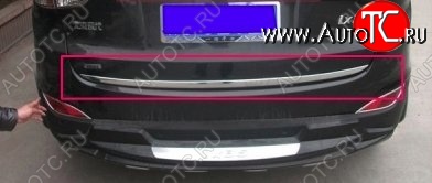 4 199 р. Накладка на крышку багажника СТ Hyundai Tucson LM (2010-2017)  с доставкой в г. Кемерово