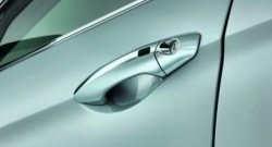 2 149 р. Накладки на внешние ручки дверей СТ Hyundai Tucson LM (2010-2017) (Неокрашенные)  с доставкой в г. Кемерово. Увеличить фотографию 2