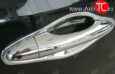 2 149 р. Накладки под ручки дверей (мыльницы) СТ Hyundai Tucson LM (2010-2017) (Неокрашенные)  с доставкой в г. Кемерово