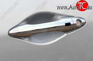 2 149 р. Накладки на внешние ручки дверей СТ Hyundai Tucson LM (2010-2017) (Неокрашенные)  с доставкой в г. Кемерово