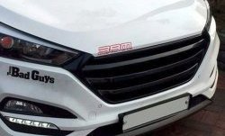 9 649 р. Решётка радиатора CT Hyundai Tucson LM (2010-2017) (Неокрашенная)  с доставкой в г. Кемерово. Увеличить фотографию 2