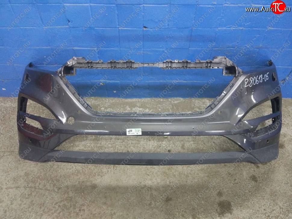 5 099 р. Бампер передний SPARD Hyundai Tucson TL дорестайлинг (2015-2018) (Неокрашенный)  с доставкой в г. Кемерово