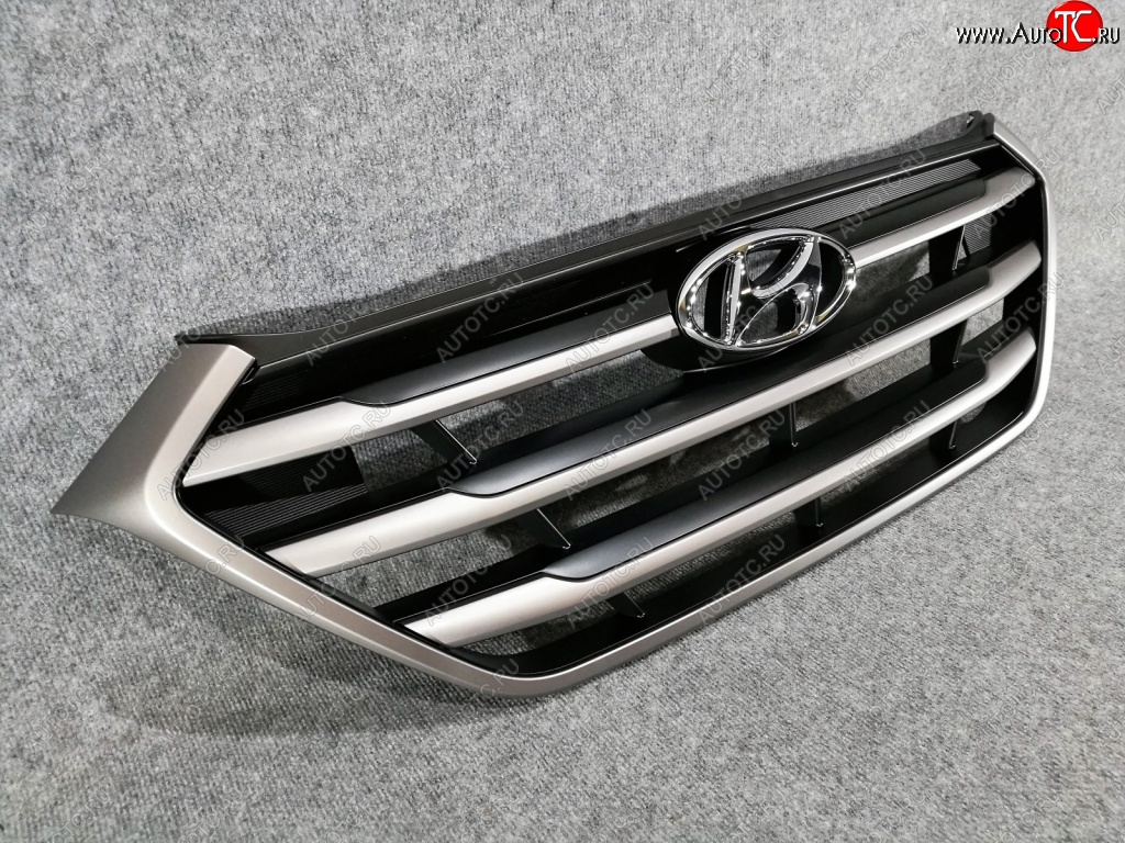 3 799 р. Решетка радиатора SPARD Hyundai Tucson TL дорестайлинг (2015-2018) (Неокрашенная)  с доставкой в г. Кемерово
