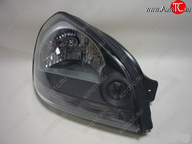 3 449 р. Фара BRIGHTROAD (черная, правая) Hyundai Tucson JM (2004-2010)  с доставкой в г. Кемерово