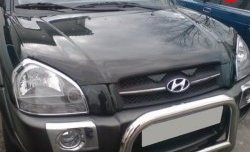 Дефлектор капота NovLine (рестайлинг) Hyundai Tucson  JM (2004-2010)