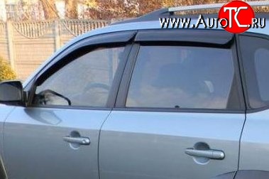 999 р. Комплект дефлекторов окон (ветровиков) 4 шт. Russtal Hyundai Tucson JM (2004-2010)  с доставкой в г. Кемерово