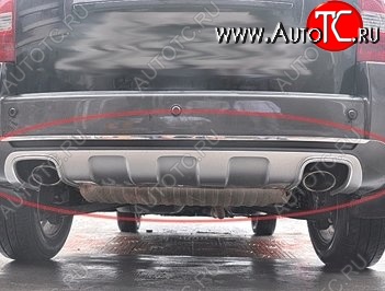 20 549 р. Накладка на задний бампер CT Hyundai Tucson JM (2004-2010) (Неокрашенная)  с доставкой в г. Кемерово