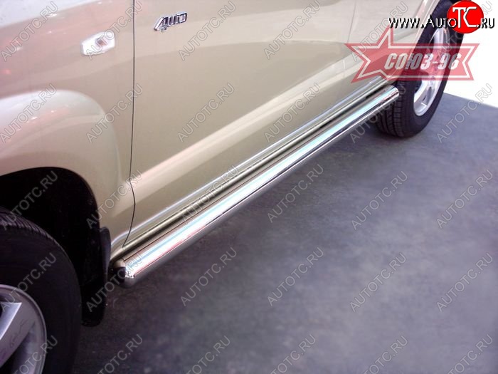 16 784 р. Защита порогов Souz-96 (d76) Hyundai Tucson JM (2004-2010)  с доставкой в г. Кемерово