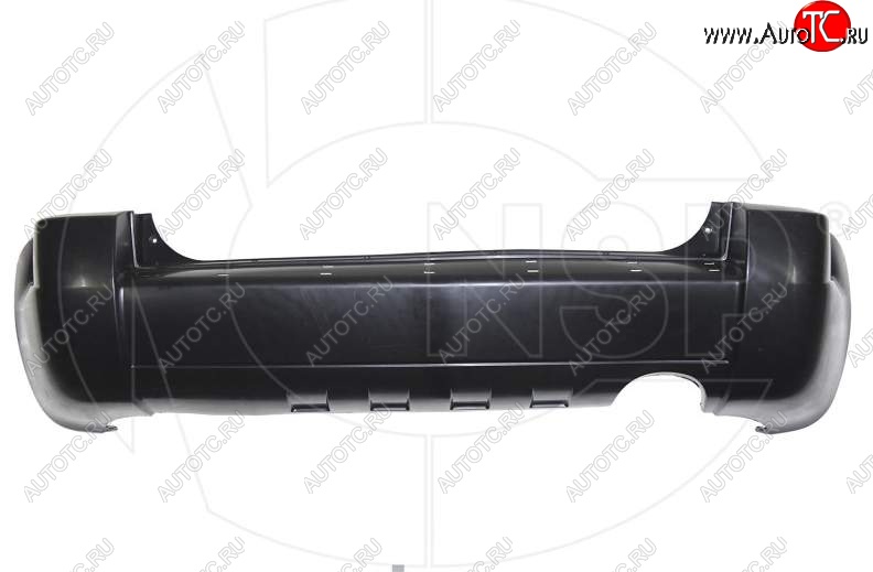 6 449 р. Задний бампер NSP (под расширитель и одну трубу) Hyundai Tucson JM (2004-2010) (Неокрашенный)  с доставкой в г. Кемерово