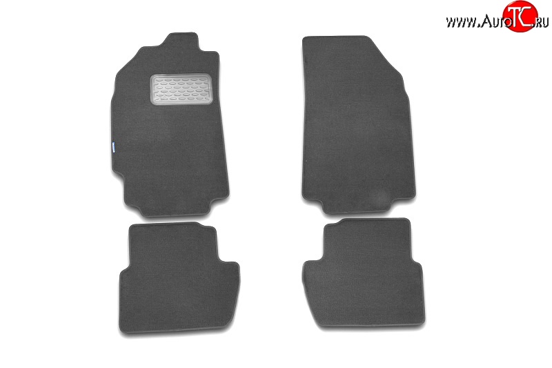 1 079 р. Коврики в салон Element 4 шт. (текстиль на резине, серый) Hyundai Tucson JM (2004-2010)  с доставкой в г. Кемерово