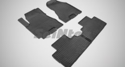 Износостойкие коврики в салон с рисунком Сетка SeiNtex Premium 4 шт. (резина) Hyundai Tucson  JM (2004-2010)