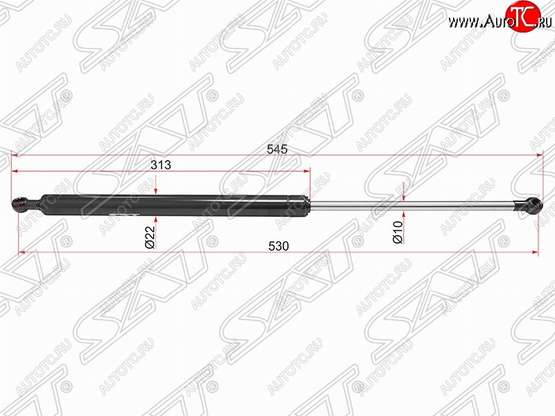 659 р. Правый упор крышки багажника SAT (газовый)  INFINITI EX35  J50 - FX50  S51  с доставкой в г. Кемерово