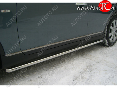 17 999 р. Защита порогов (труба, d42 мм) SLITKOFF INFINITI EX35 J50 (2007-2013) (Торцы со срезом 45°)  с доставкой в г. Кемерово