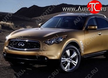 17 299 р. Накладка на передний бампер CT INFINITI FX35 S50 дорестайлинг (2002-2005) (Неокрашенная)  с доставкой в г. Кемерово