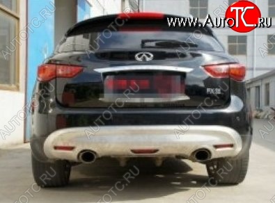 17 299 р. Накладка на задний бампер CT INFINITI FX35 S50 дорестайлинг (2002-2005) (Неокрашенная)  с доставкой в г. Кемерово