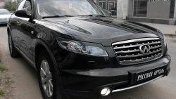 1 099 р. Реснички на фары RA  INFINITI FX35  S50 - FX45  S50 (Неокрашенные)  с доставкой в г. Кемерово. Увеличить фотографию 1