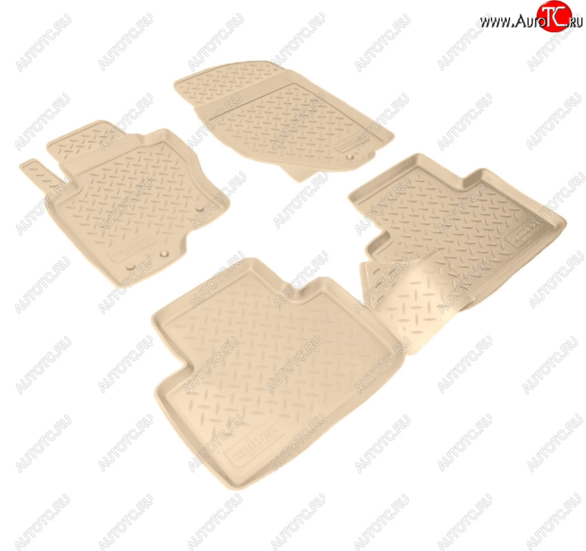 3 459 р. Коврики салона Norplast Unidec  INFINITI FX35  S51 - FX50  S51 (Цвет: бежевый)  с доставкой в г. Кемерово