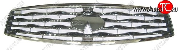 11 399 р. Решётка радиатора SAT (хром, пр-во Тайвань) INFINITI FX50 S51 дорестайлинг (2008-2011) (Неокрашенная)  с доставкой в г. Кемерово