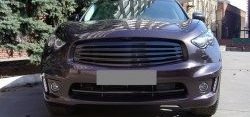 3 399 р. Решётка радиатора Style v2  INFINITI FX35  S51 - FX50  S51 (Неокрашенная)  с доставкой в г. Кемерово. Увеличить фотографию 4