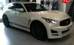 31 299 р. Передний бампер Lorinser INFINITI FX37 S51 рестайлинг (2011-2013) (Неокрашенный)  с доставкой в г. Кемерово. Увеличить фотографию 2