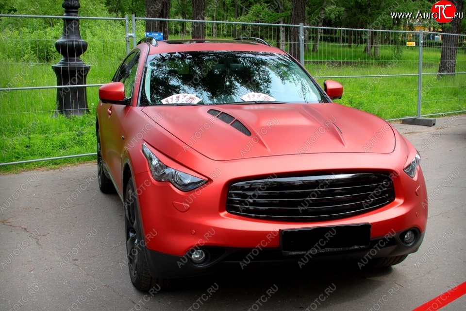 7 949 р. Решетка радиатора MzSpeed INFINITI FX50 S51 дорестайлинг (2008-2011) (Неокрашенная)  с доставкой в г. Кемерово