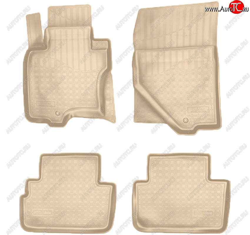 3 459 р. Коврики салона Norplast Unidec  INFINITI FX50  S51 - QX70  S51 (Цвет: бежевый)  с доставкой в г. Кемерово