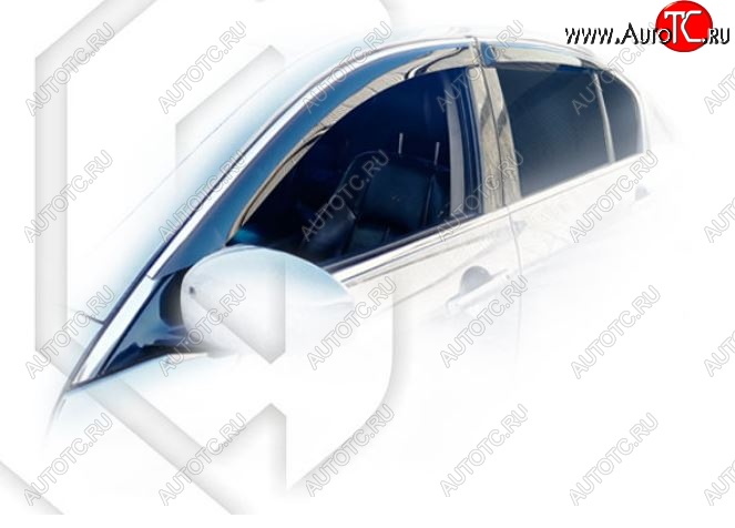 2 799 р. Дефлектора окон (V36) CA-Plastiс  INFINITI G35  V36 (2006-2015) седан (Classic полупрозрачный, Без хром молдингов)  с доставкой в г. Кемерово