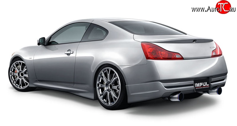 25 249 р. Накладка на задний бампер Impul INFINITI G37 V36 седан рестайлинг (2008-2014) (Неокрашенная)  с доставкой в г. Кемерово