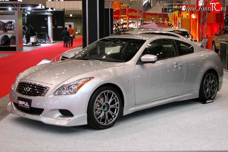 24 999 р. Комплект порогов Impul INFINITI G37 V36 седан рестайлинг (2008-2014) (Неокрашенные)  с доставкой в г. Кемерово