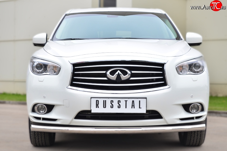 16 299 р. Одинарная защита переднего бампера диаметром 63 мм SLITKOFF  INFINITI JX35 (2012-2014)  с доставкой в г. Кемерово