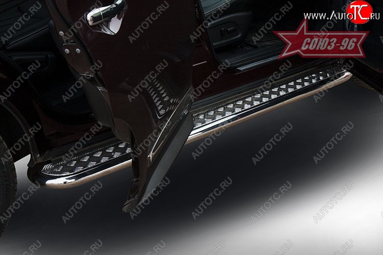 17 729 р. Защита порогов Souz-96 (с листом) INFINITI JX35 (2012-2014)  с доставкой в г. Кемерово