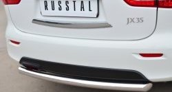 14 999 р. Одинарная защита заднего бампера из трубы диаметром 63 мм SLITKOFF  INFINITI JX35 (2012-2014)  с доставкой в г. Кемерово. Увеличить фотографию 2