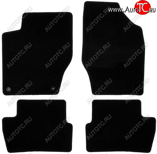 107 р. Текстильные коврики салона АКПП Klever Econom INFINITI JX35 (2012-2014) (Черные)  с доставкой в г. Кемерово