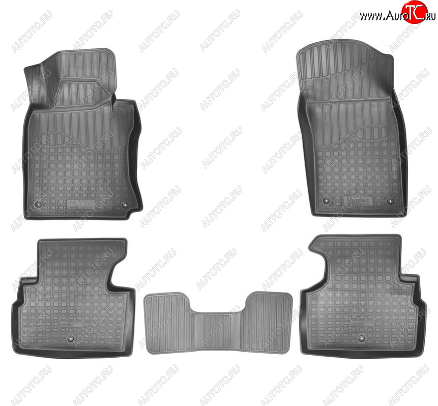 2 969 р. Комплект ковриков в салон Norplast Unidec INFINITI Q50 V37 дорестайлинг (2013-2017) (Цвет: черный)  с доставкой в г. Кемерово