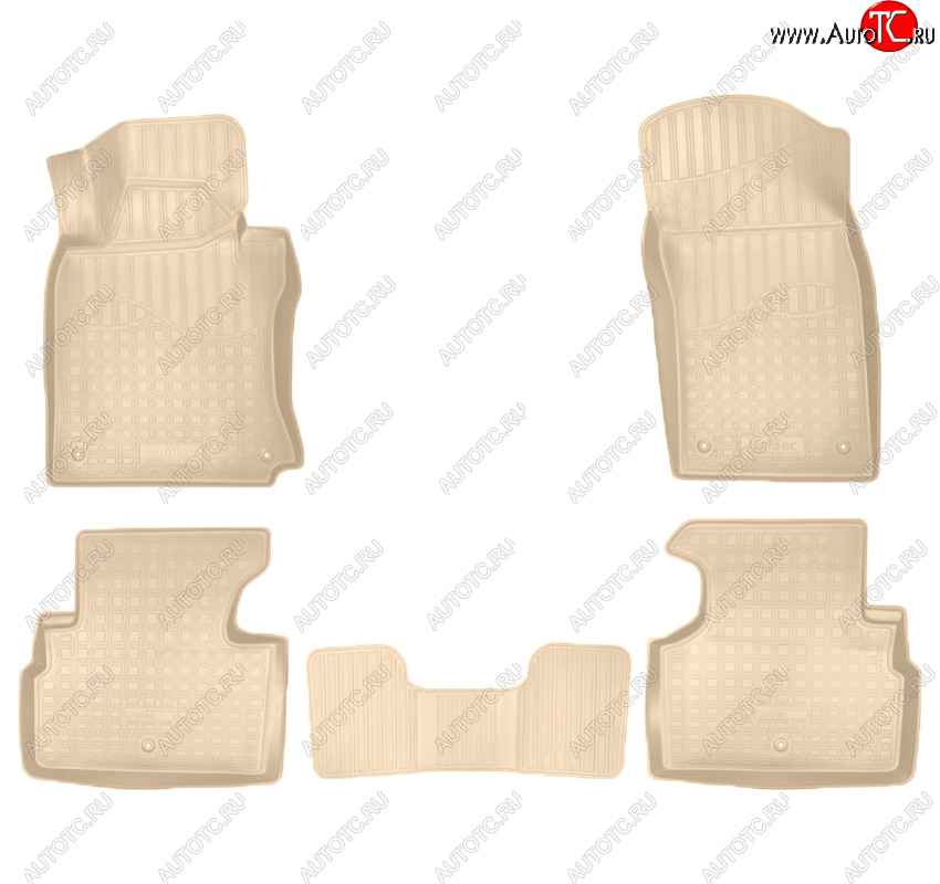 3 589 р. Коврики салона Norplast Unidec  INFINITI Q50  V37 (2013-2021) дорестайлинг, рестайлинг (Цвет: бежевый)  с доставкой в г. Кемерово