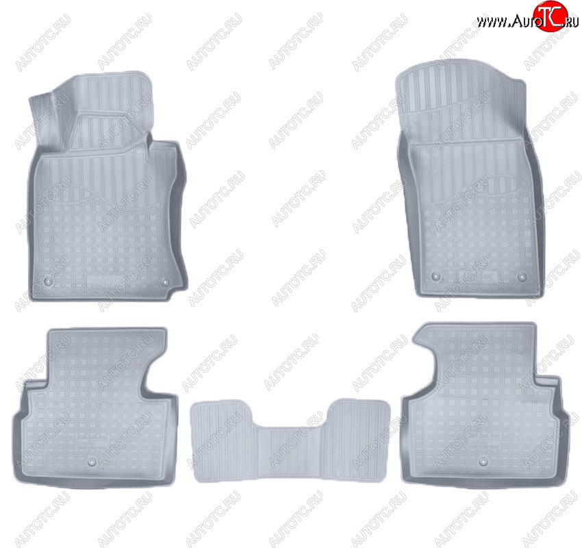 3 589 р. Коврики салона Norplast Unidec  INFINITI Q50  V37 (2013-2021) дорестайлинг, рестайлинг (Цвет: серый)  с доставкой в г. Кемерово