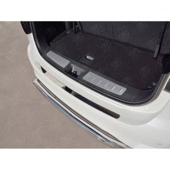 1 659 р. Накладка на задний бампер Russtal (лист) INFINITI QX60 L50 рестайлинг (2016-2021)  с доставкой в г. Кемерово. Увеличить фотографию 2