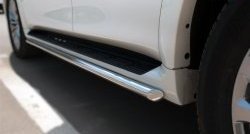 14 999 р. Защита порогов из круглой укороченной трубы диаметром 42 мм SLITKOFF INFINITI QX80 Z62 1-ый рестайлинг (2014-2018)  с доставкой в г. Кемерово. Увеличить фотографию 3