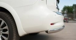 13 999 р. Защита заднего бампера (Ø75x42 мм, нержавейка) Russtal INFINITI QX80 Z62 1-ый рестайлинг (2014-2018)  с доставкой в г. Кемерово. Увеличить фотографию 3